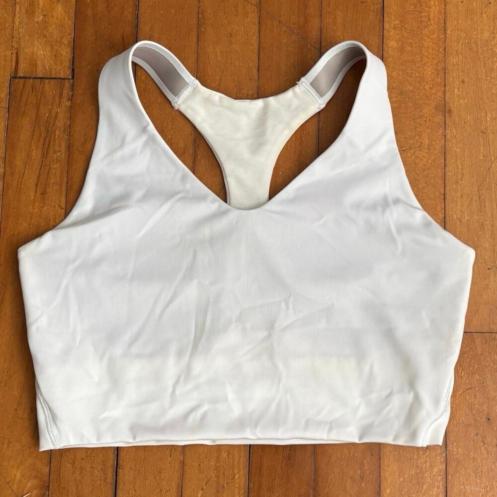 SPANX White Racerback Sports Bra
